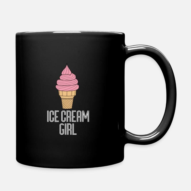Soft ice cream - Full Colour Mug - black