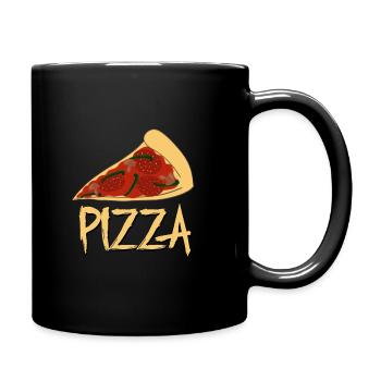 Pizza - Full Colour Mug - black - Right