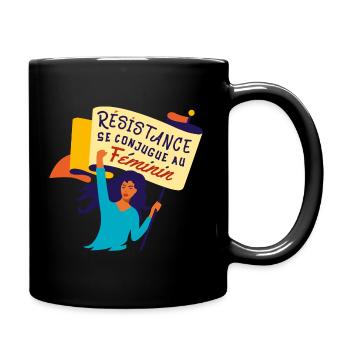 Résistance Féministe - Mug uni - noir - Droite