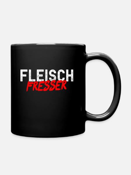 Fleischfresser - Tasse einfarbig - Schwarz