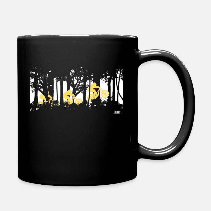 forest jump - Tasse einfarbig - Schwarz