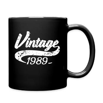Vintage 1989 - Full Colour Mug - black - Right