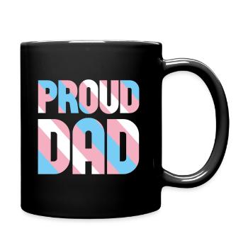 Papa fier transgenre - Mug uni - noir - Droite