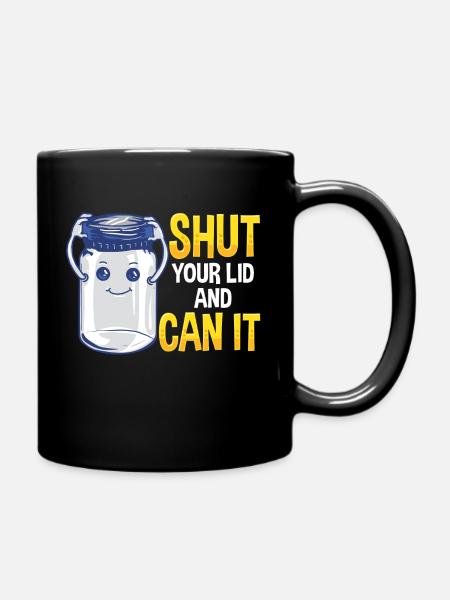 CANNING Shut your lid and can it - Tasse einfarbig - Schwarz