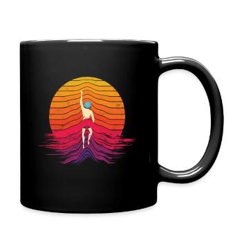 Nageurs nageurs - Mug uni - noir - Droite