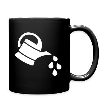Gießkanne - Tasse einfarbig - Schwarz - Rechts