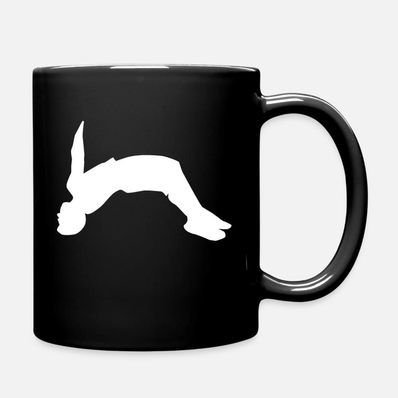 Backflip white - Full Colour Mug - black