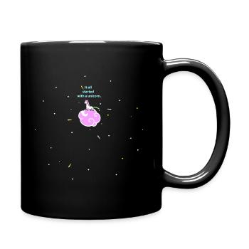 beginning - Full Colour Mug - black - Right