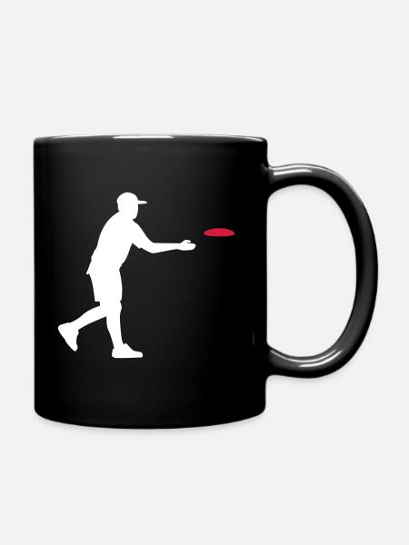 Discgolf - Tasse einfarbig - Schwarz