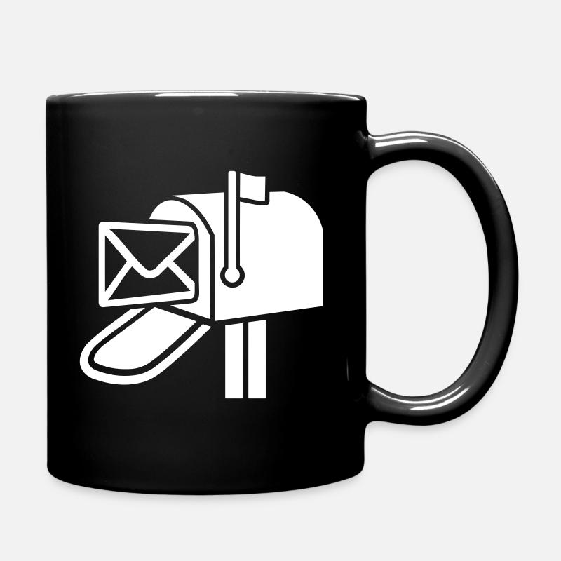 Briefkasten - Tasse einfarbig - Schwarz