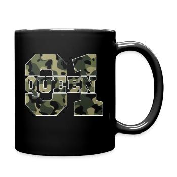 Conception de couple! Roi - Reine! - Mug uni - noir - Droite