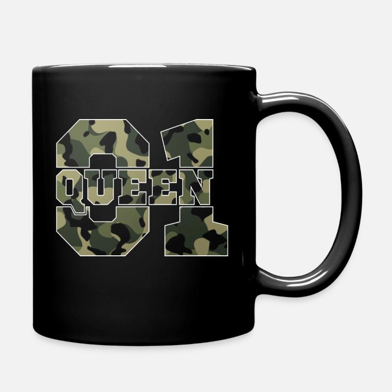 Pärchen Design! King - Queen! - Tasse einfarbig - Schwarz