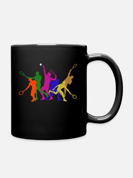 Tennis - Tasse einfarbig - Schwarz