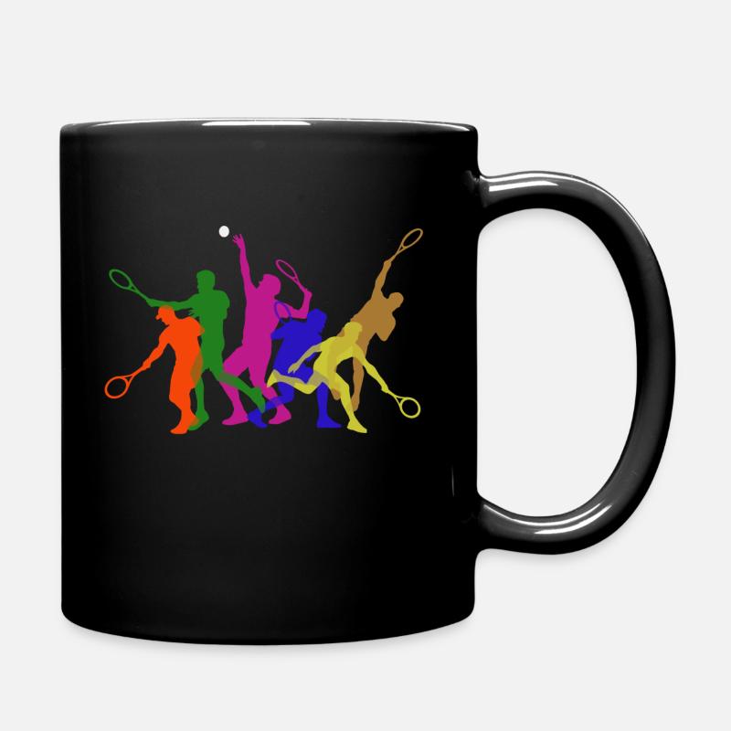 Tennis - Tasse einfarbig - Schwarz