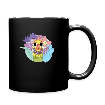 Seltsame Welt - Tasse einfarbig - Schwarz - Rechts