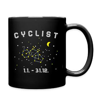 Sternzeichen Cyclist Radler Fahrrad Sternbild - Mug uni - noir - Droite