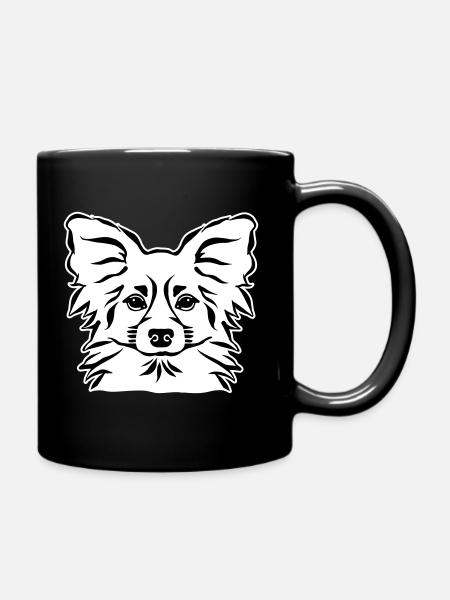 Papillon - Tasse einfarbig - Schwarz