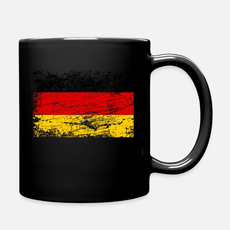 Flagge Deutschland Schwarz Rot Gold - Tasse einfarbig - Schwarz