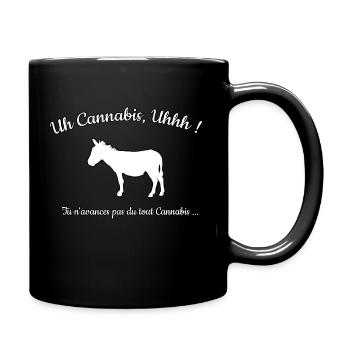 Uh Cannabis, Uhhh ! - Humour mission cléopatre - Mug uni - noir - Droite