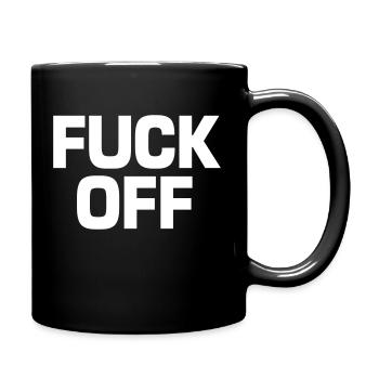 Fuck off - Full Colour Mug - black - Right