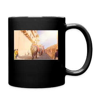 Elephant Ride at Amber-Fort Amber Jaipur India - Mug uni - noir - Droite