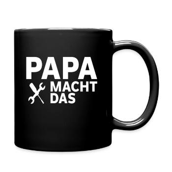 Papa fait la fête des pères de l’artisan - Mug uni - noir - Droite