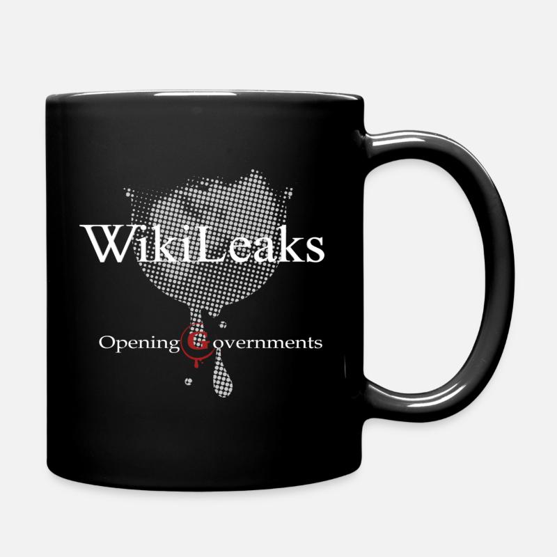 WikiLeaks - Ouverture des gouvernements - Mug uni - noir