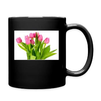 Tulips. Tulips - Full Colour Mug - black - Right