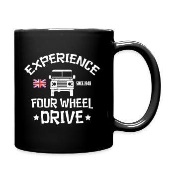 Expérience Landy à quatre roues motrices - Mug uni - noir - Droite