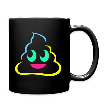 Poop in color - Full Colour Mug - black - Right