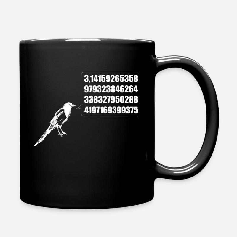 The learned magpie - white - Full Colour Mug - black