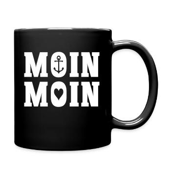 MOIN MOIN - Tasse einfarbig - Schwarz - Rechts