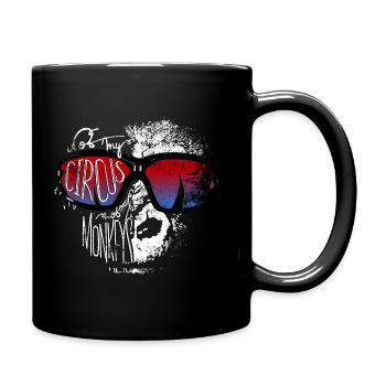 Not my circus, not my monkeys - Singes lunettes de soleil - Mug uni - noir - Droite