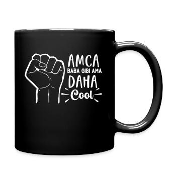 Amca Baba gibi ama daha Cool Türkischer Onkel Baba - Tasse einfarbig - Schwarz - Rechts