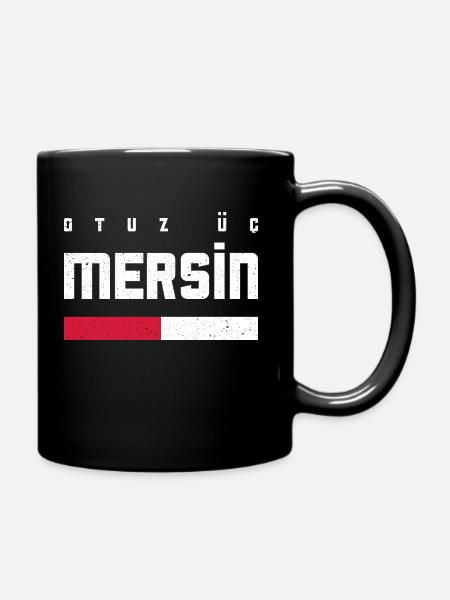 Mersin 33 Türkei Turkiye Geschenk Urlaub TR Türk - Tasse einfarbig - Schwarz