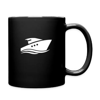 schiff - Tasse einfarbig - Schwarz - Rechts
