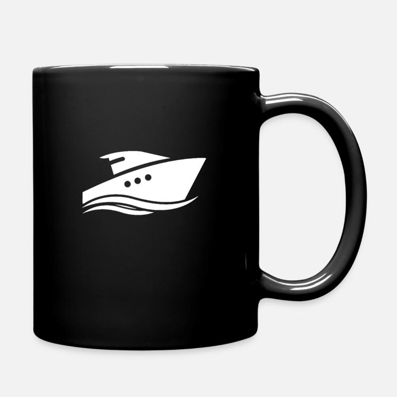 schiff - Tasse einfarbig - Schwarz