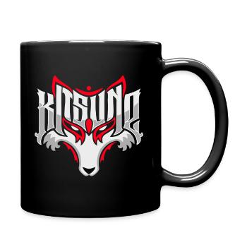Kitsune - Tasse einfarbig - Schwarz - Rechts
