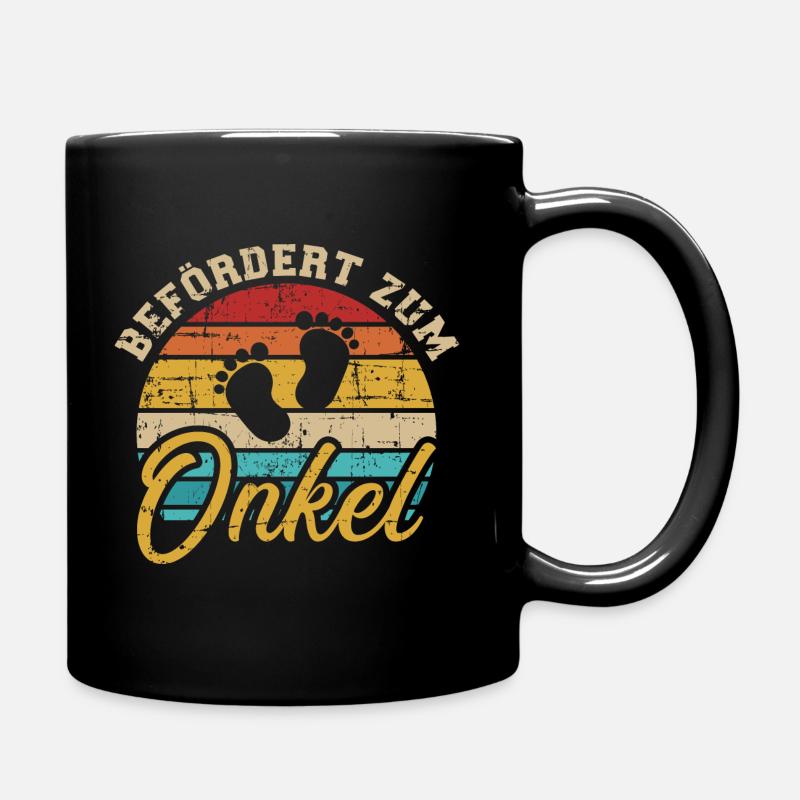 Onkel - Tasse einfarbig - Schwarz