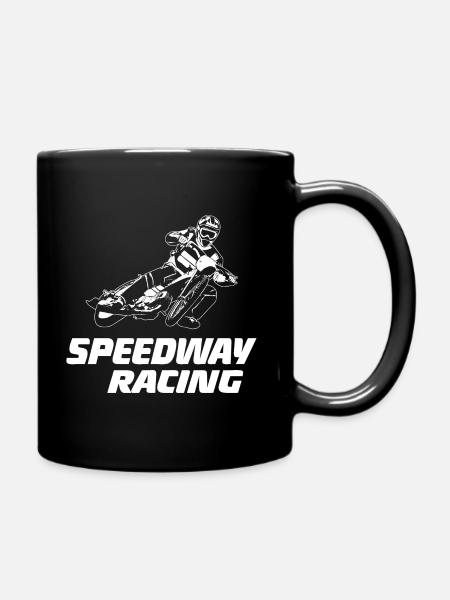 Speedway - Motorcycle Speedway - Full Colour Mug - black