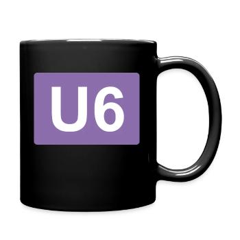Berlin U-Bahn U6 - Tasse einfarbig - Schwarz - Rechts