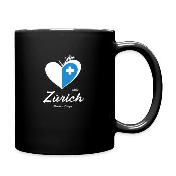 Zurich - Tasse einfarbig - Schwarz - Rechts