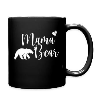 Mama bear - Mama Bär - Tasse einfarbig - Schwarz - Rechts
