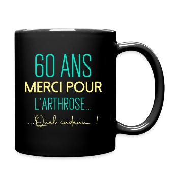 60 ans anniversaire - Mug uni - noir - Droite