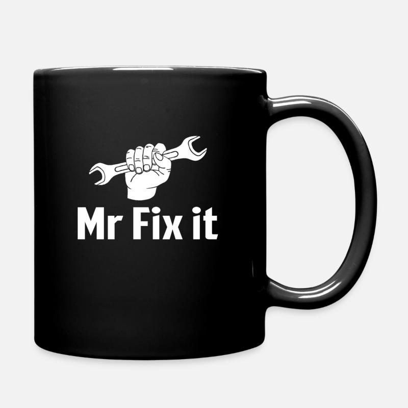 Mr Fix it - Tasse einfarbig - Schwarz