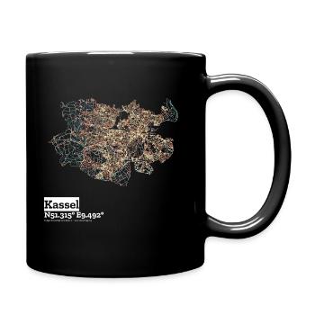 Pastels de base Kassel - Mug uni - noir - Droite