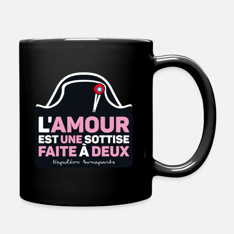 Quotes from Napoleon Bonaparte - Full Colour Mug - black