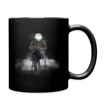 Bernie in Chair meme - Full Colour Mug - black - Right