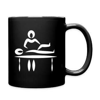 Cadeau drôle de physiothérapeute disant drôle - Mug uni - noir - Droite
