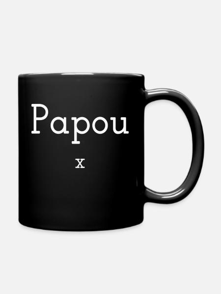 Papou - Mug uni - noir